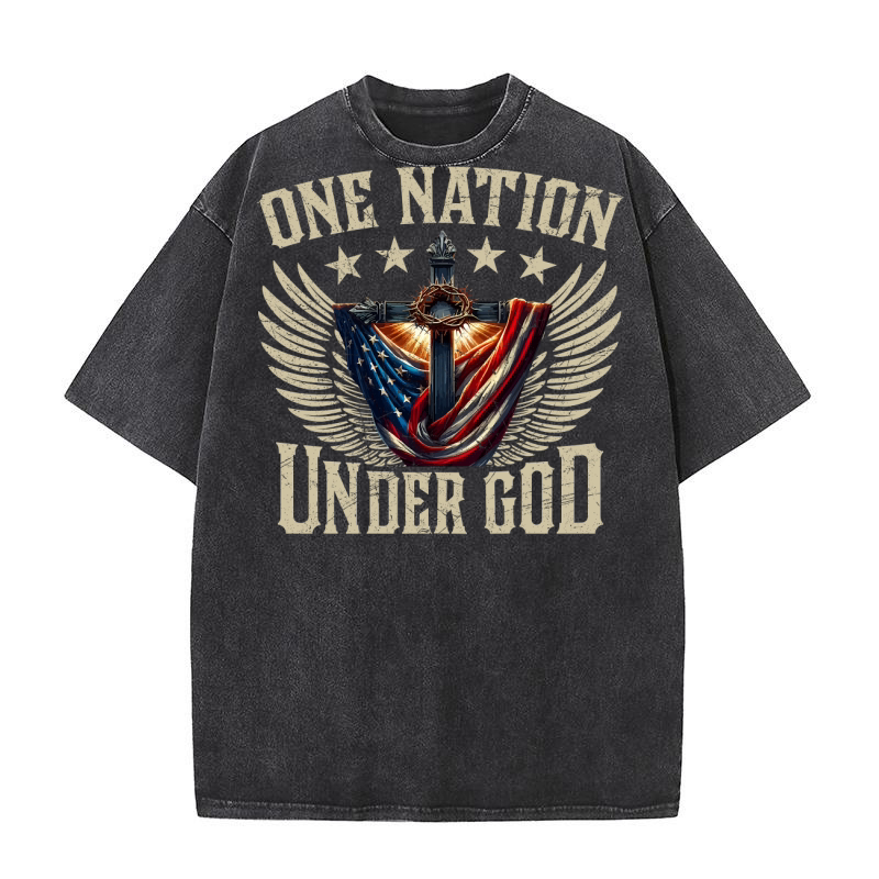 one nation under god Washed T-Shirt