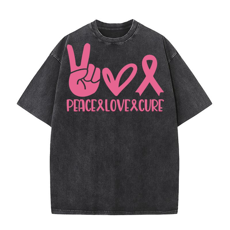 Peace Love Cure Washed T-Shirt
