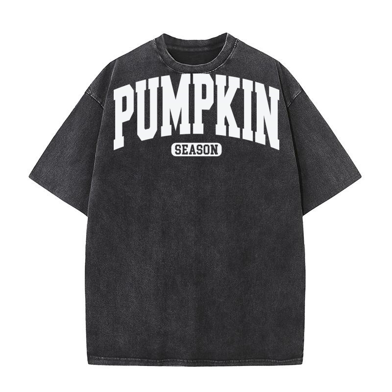 PumpkinSeasonVarsity1 Washed T-Shirt