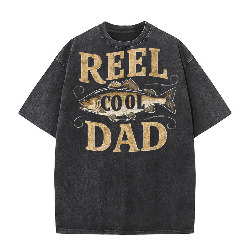 Reel cool dad (1) Washed T-Shirt