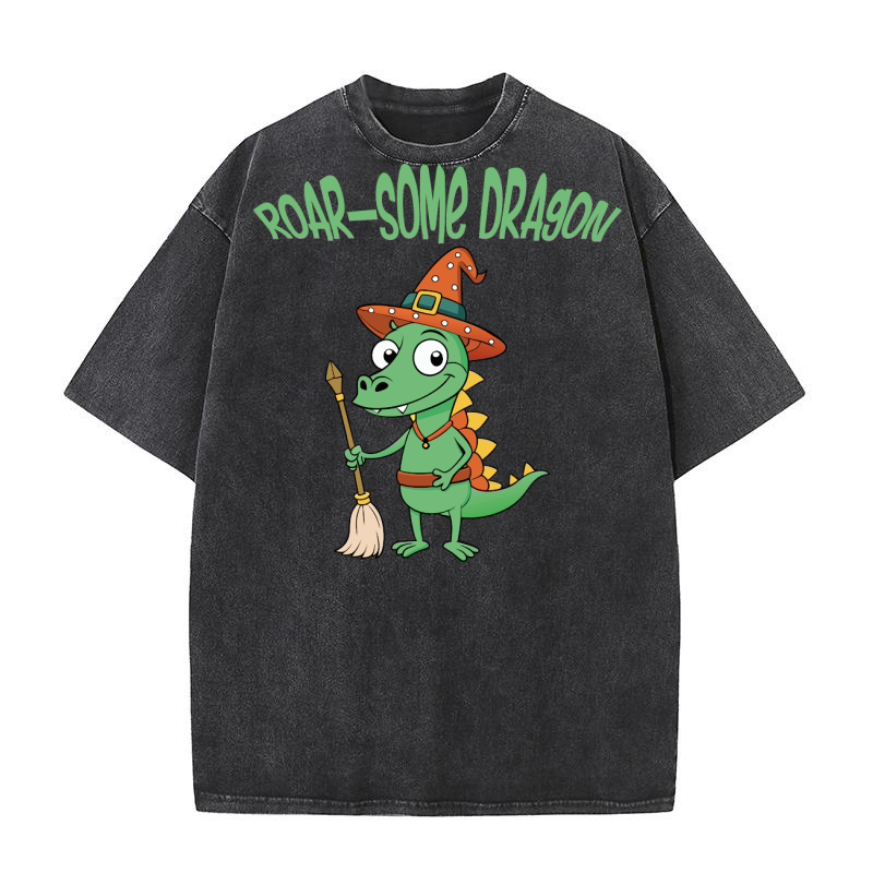Roar Some dragon Washed T-Shirt