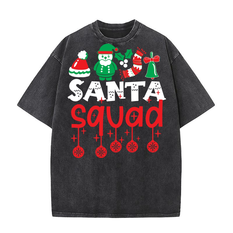 Santa Squad 13 Washed T-Shirt