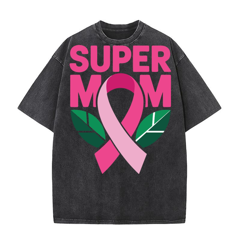 Super Mom Washed T-Shirt