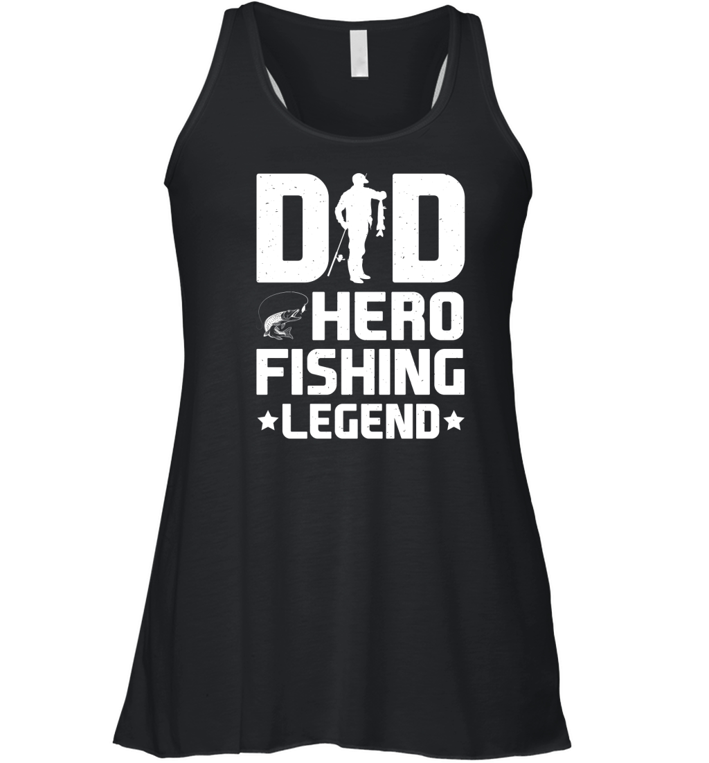 Dad Hero Fishing Legend Women's Flowy Tank Top