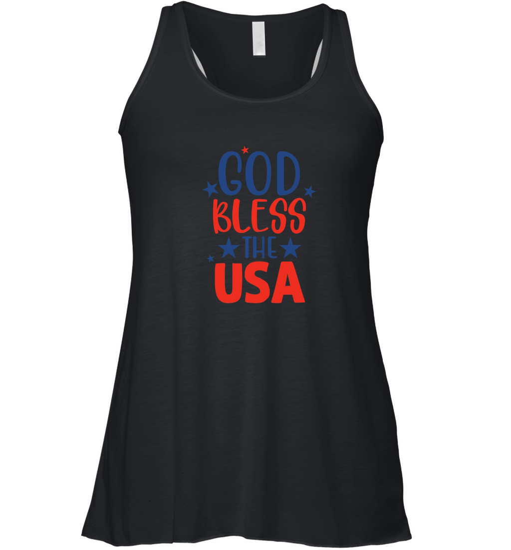 God bless the USA Women's Flowy Tank Top