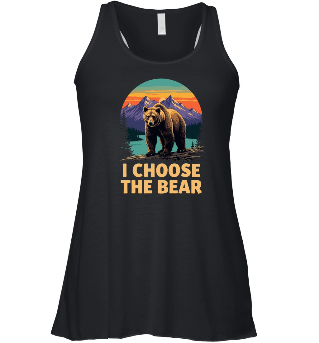 I choose the bear Women's Flowy Tank Top