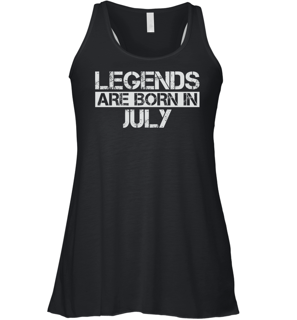 Legends are born in July Women's Flowy Tank Top