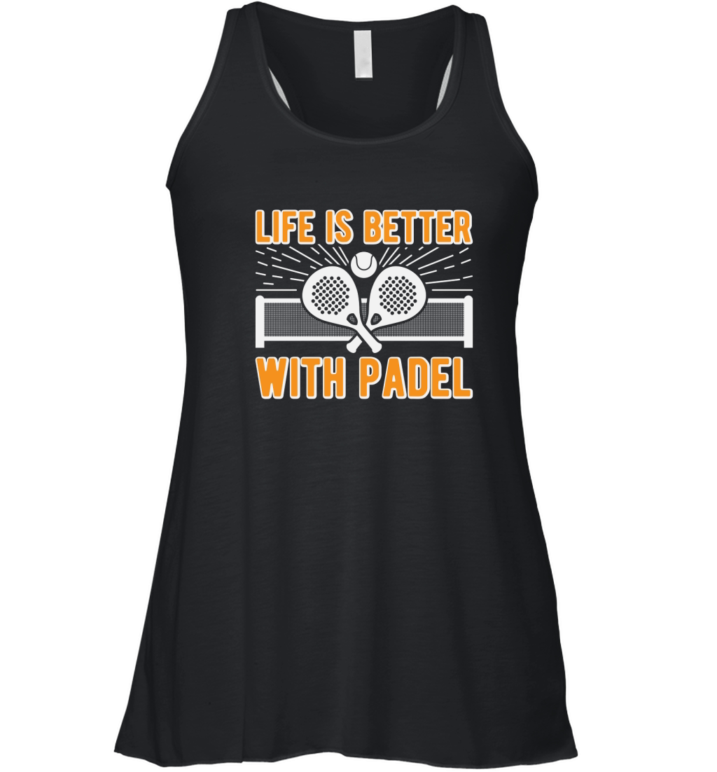 Life Is Better With Padel 02 Women's Flowy Tank Top