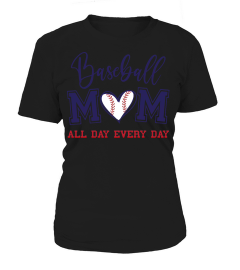 Baseball Mom Blue ADED Women's T-Shirt