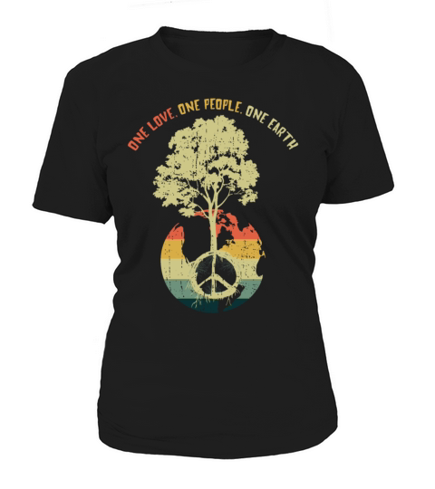 Retro Vintage People Planet Save World Earth Day Women's T-Shirt