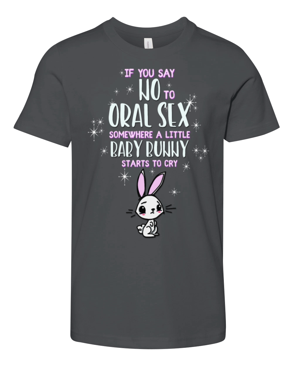 Cute Baby Rabbit Oral Sex Youth Unisex Jersey Tee