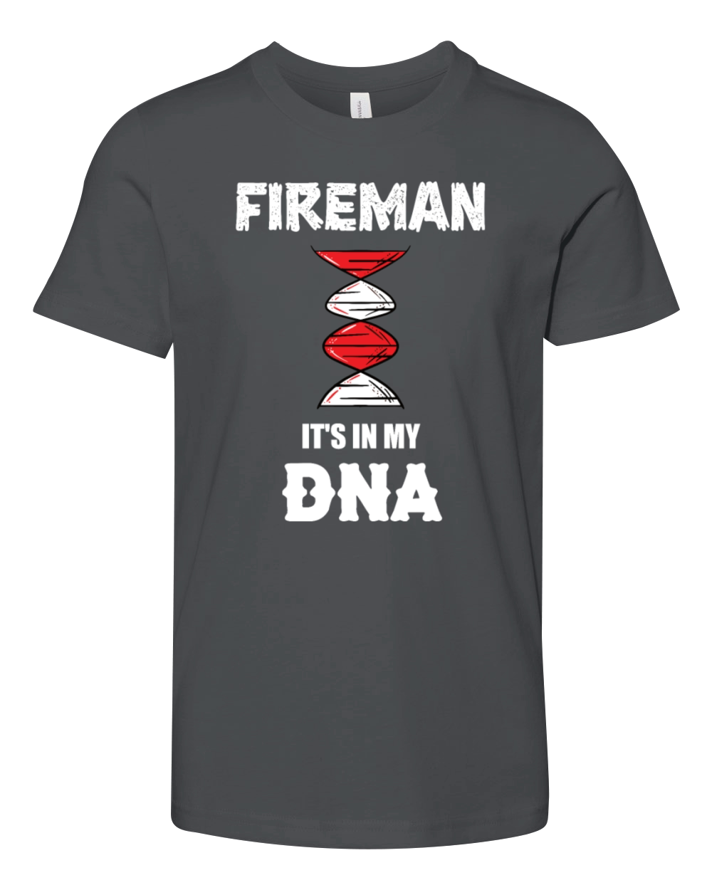 Fireman its in my DNA Firefighter Father Grandpa Youth Unisex Jersey Tee