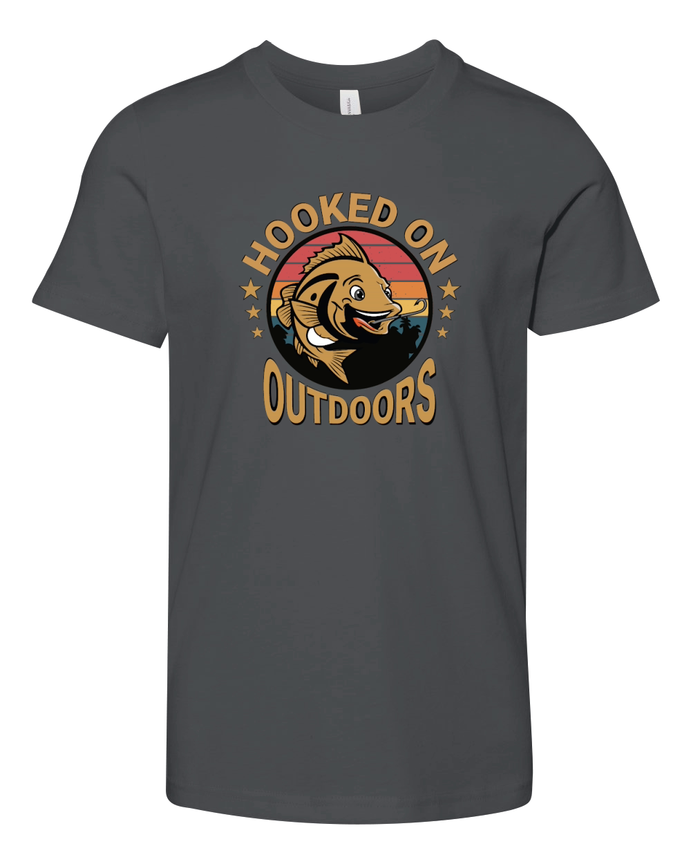 hooked on outdoors Youth Unisex Jersey Tee