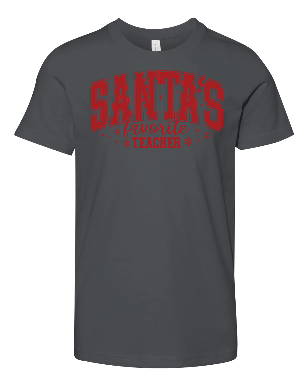 SantasFavoriteTeacher Youth Unisex Jersey Tee