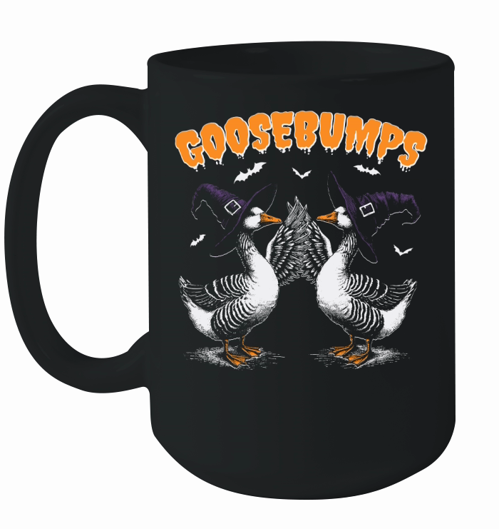 0502 Goosebumps Halloween Witch Goose D Color Ceramic Mug