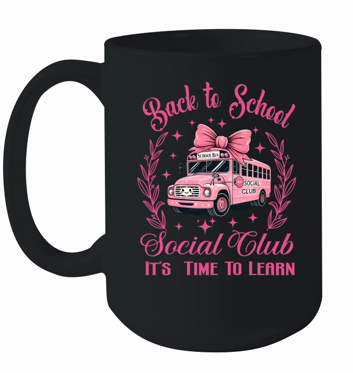 Back to School Bus Social Club 3 Ceramic Mug