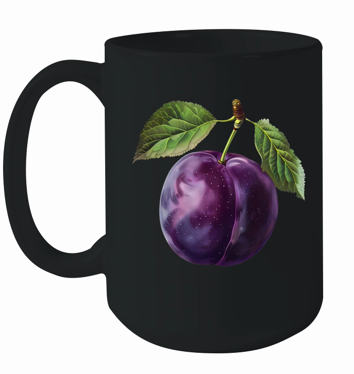Purple Plums Sweet and Juicy Ceramic Mug