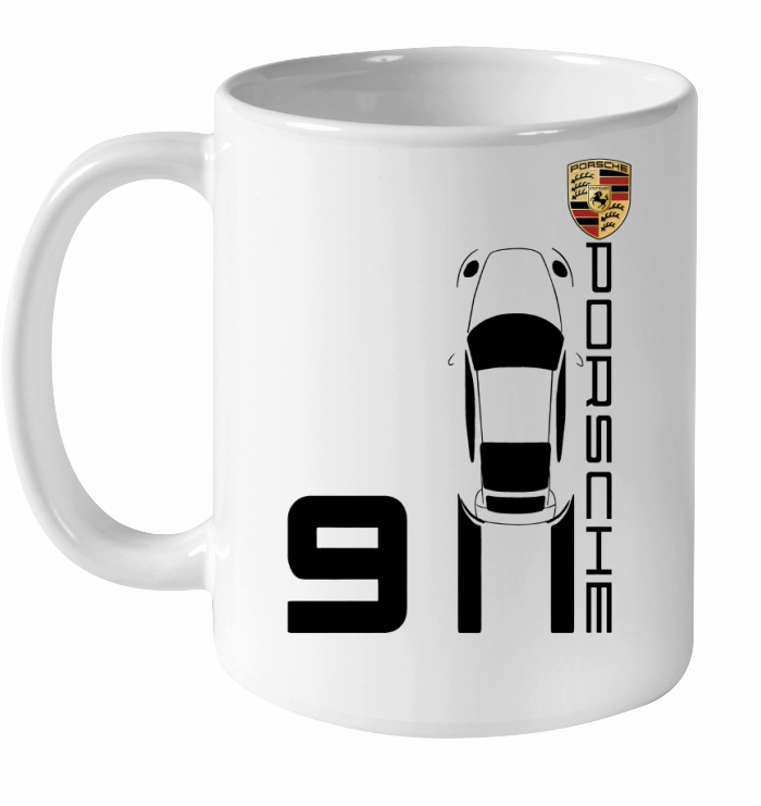 Vintage 911 Porsche Sports Car Ceramic Mug
