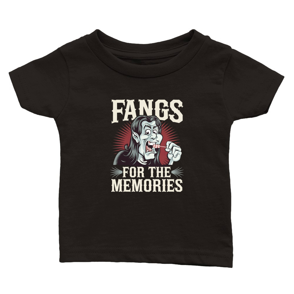 FANGS FOR THE MEMORIES Classic Baby Crewneck T-shirt