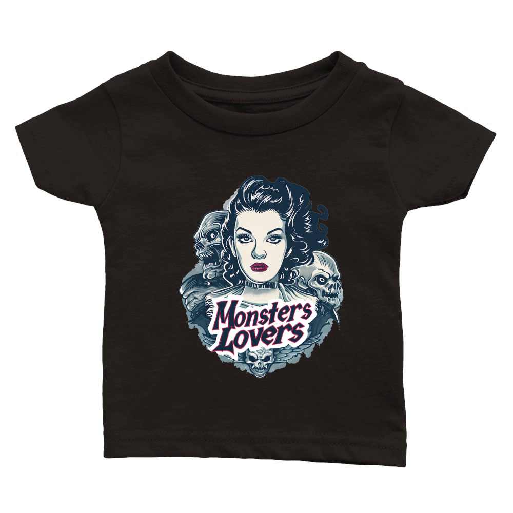 Monster Lover Vintage Halloween 4 Classic Baby Crewneck T-shirt