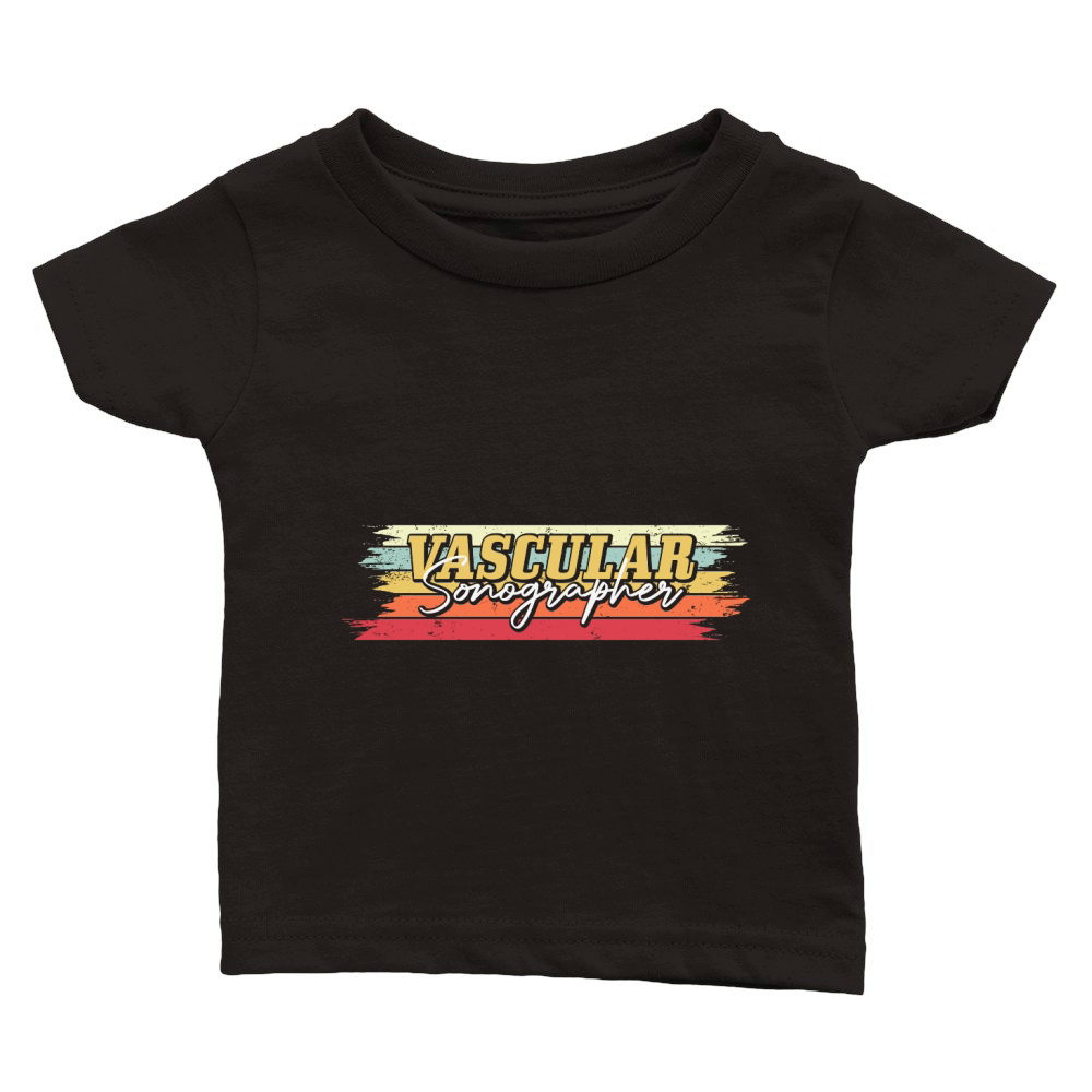 Vascular Tech Sonographer Vintage Classic Baby Crewneck T-shirt