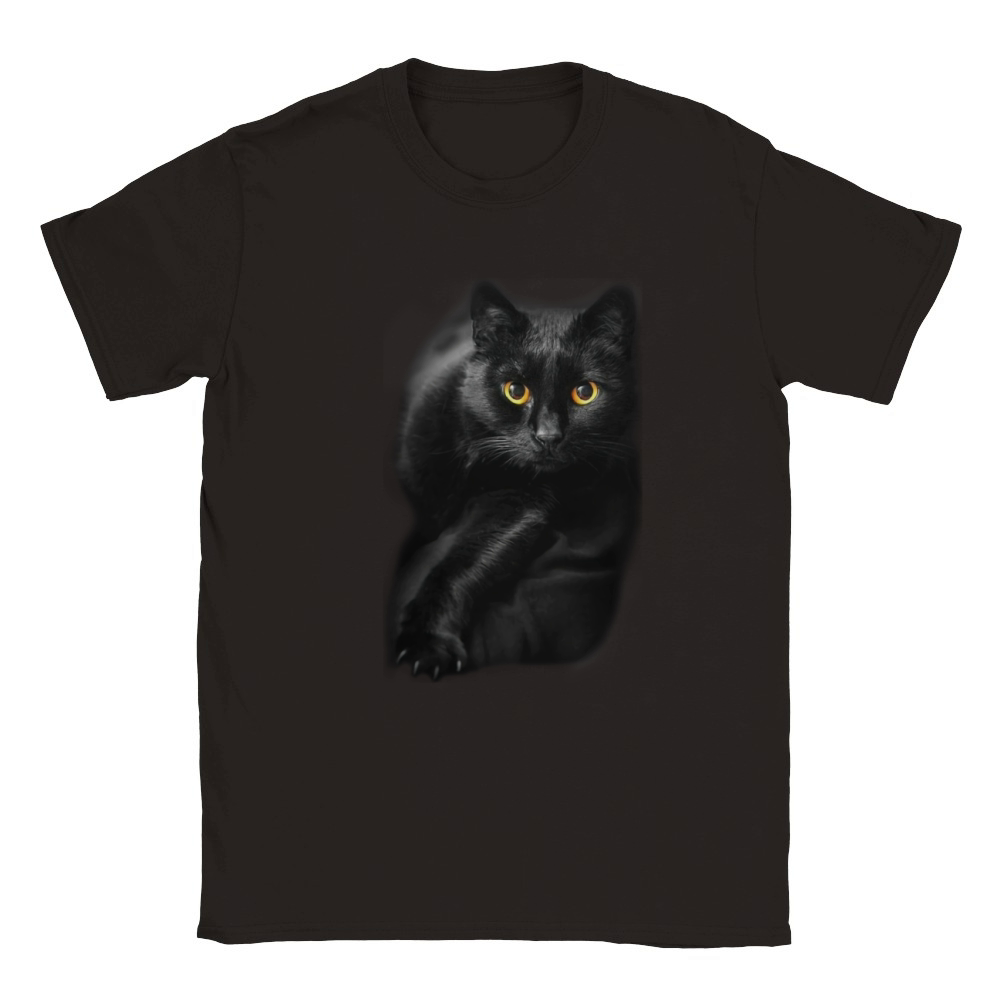 Black Cat Ugly Christmas Gift Classic Kids Crewneck T-shirt
