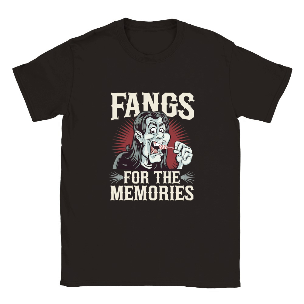 FANGS FOR THE MEMORIES Classic Kids Crewneck T-shirt