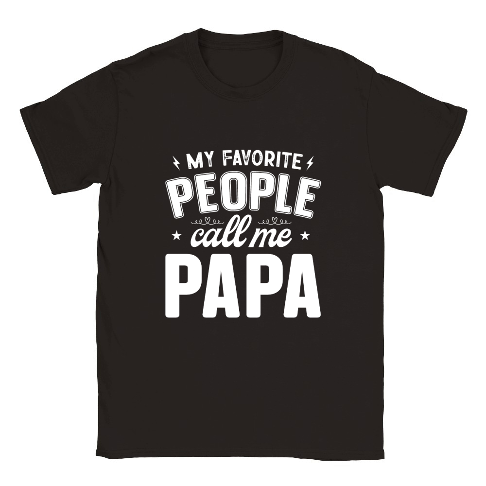 My Favorite people call me papa 03 Classic Kids Crewneck T-shirt
