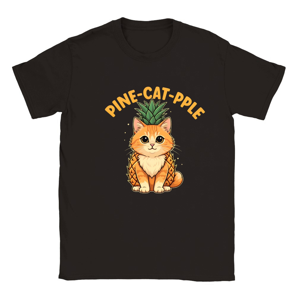 Pine Cat Pple 03 Classic Kids Crewneck T-shirt
