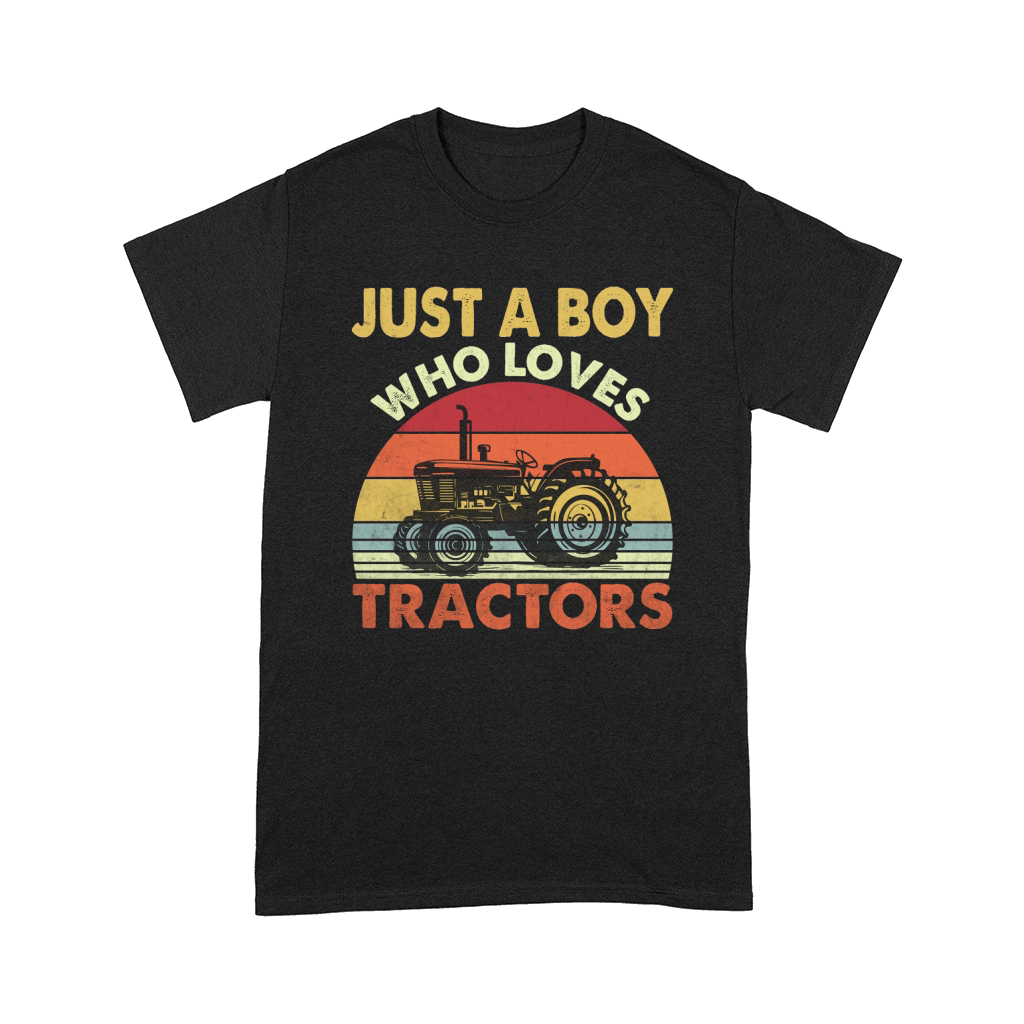 Farm Lifestyle Just A Boy Who Loves Tractors Comfort T-shirt