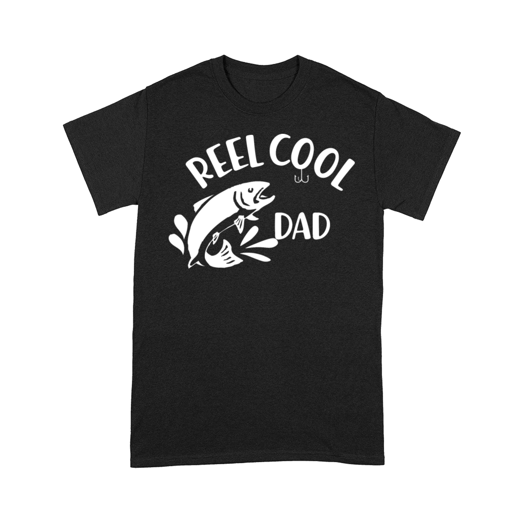 Reel Cool Dad - Dad Fishing Gift Comfort T-shirt - Designed by Graphorzo