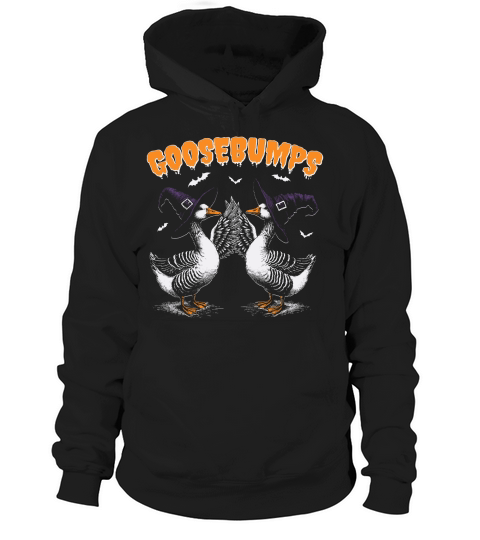 0502 Goosebumps Halloween Witch Goose D Color Hoodie Unisex