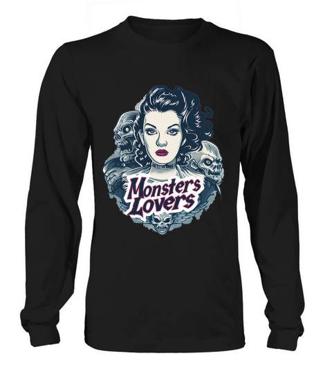 Monster Lover Vintage Halloween 4 Long sleeved Unisex