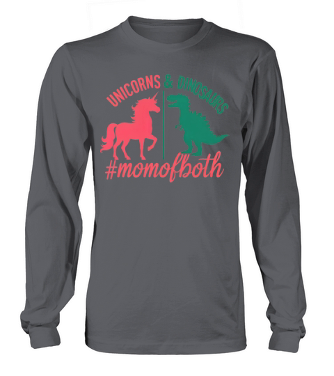 Unicorns And Dinosaurs #momofboth 02 Long sleeved Unisex