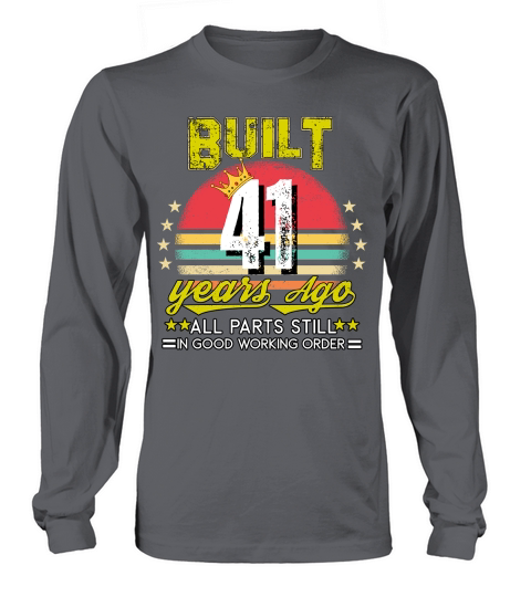 Vintage Birthday 41 (1) Long sleeved Unisex