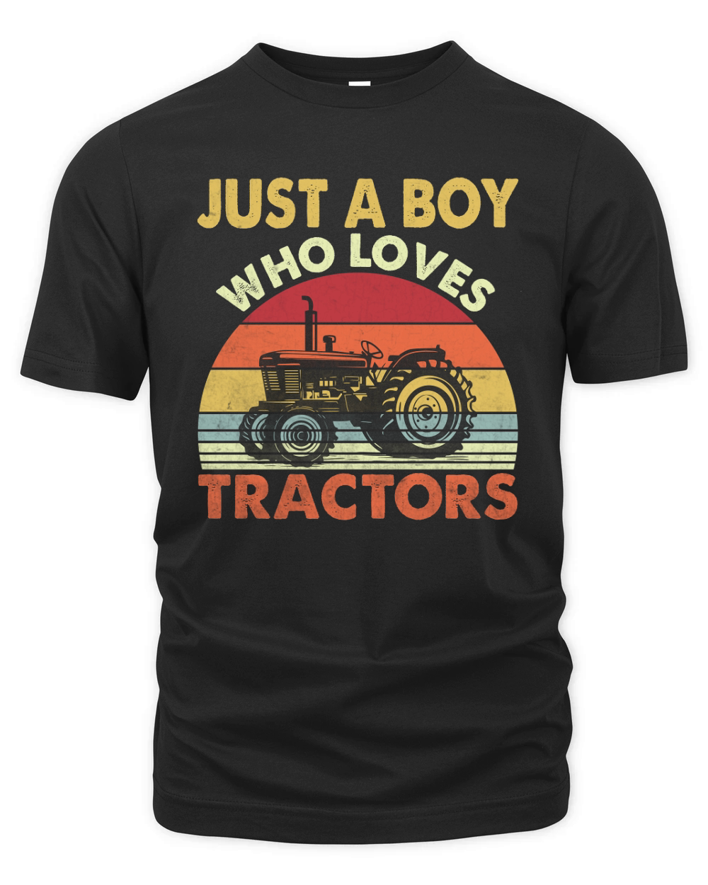 Farm Lifestyle Just A Boy Who Loves Tractors Organic Unisex T-shirt