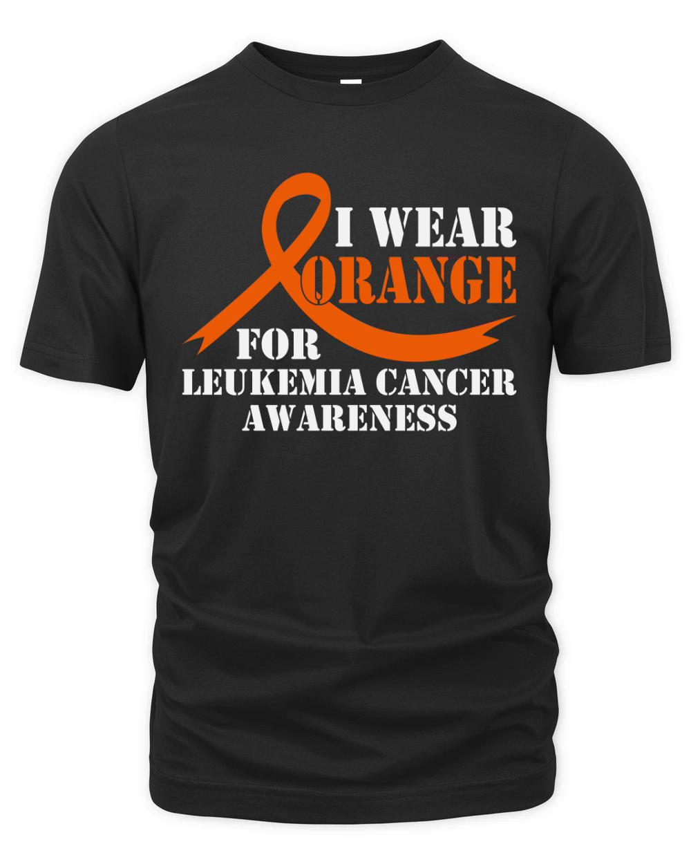 I Wear Orange Leukemia Cancer Awareness Organic Unisex T-shirt