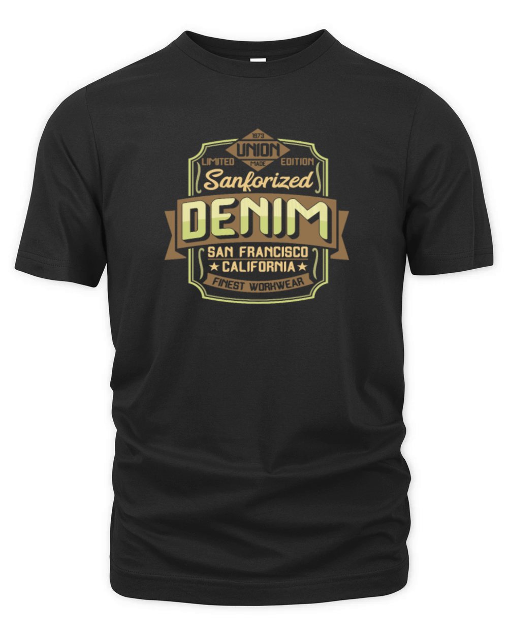 Vintage Denim Logo Organic Unisex T-shirt