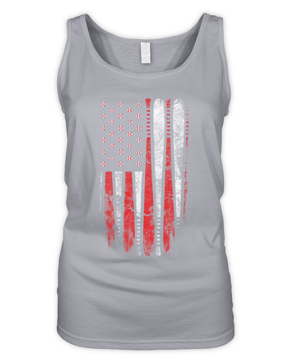 Baseball-Baseball flag t-shirt for baseball lover Organic Women's Tank Top