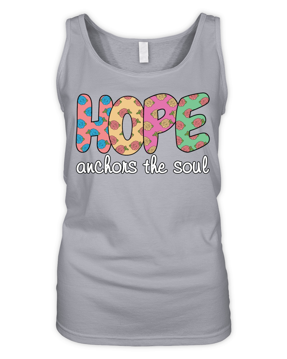 Christian Hope Anchors the Soul Organic Women's Tank Top