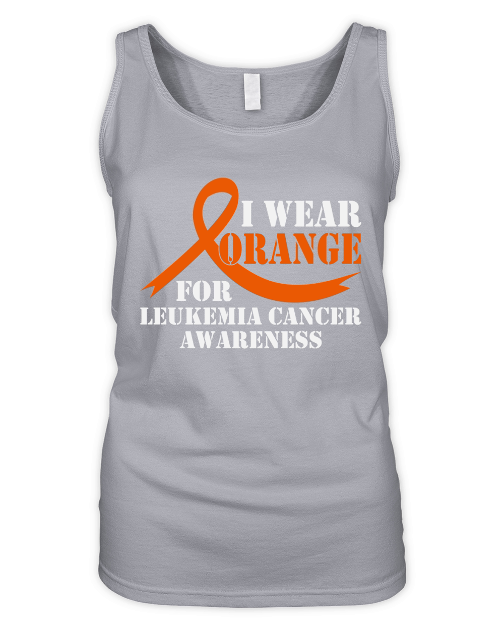 I Wear Orange Leukemia Cancer Awareness Organic Women's Tank Top