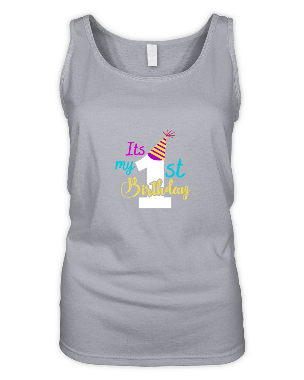 It is my 1ST Birthday Organic Women's Tank Top