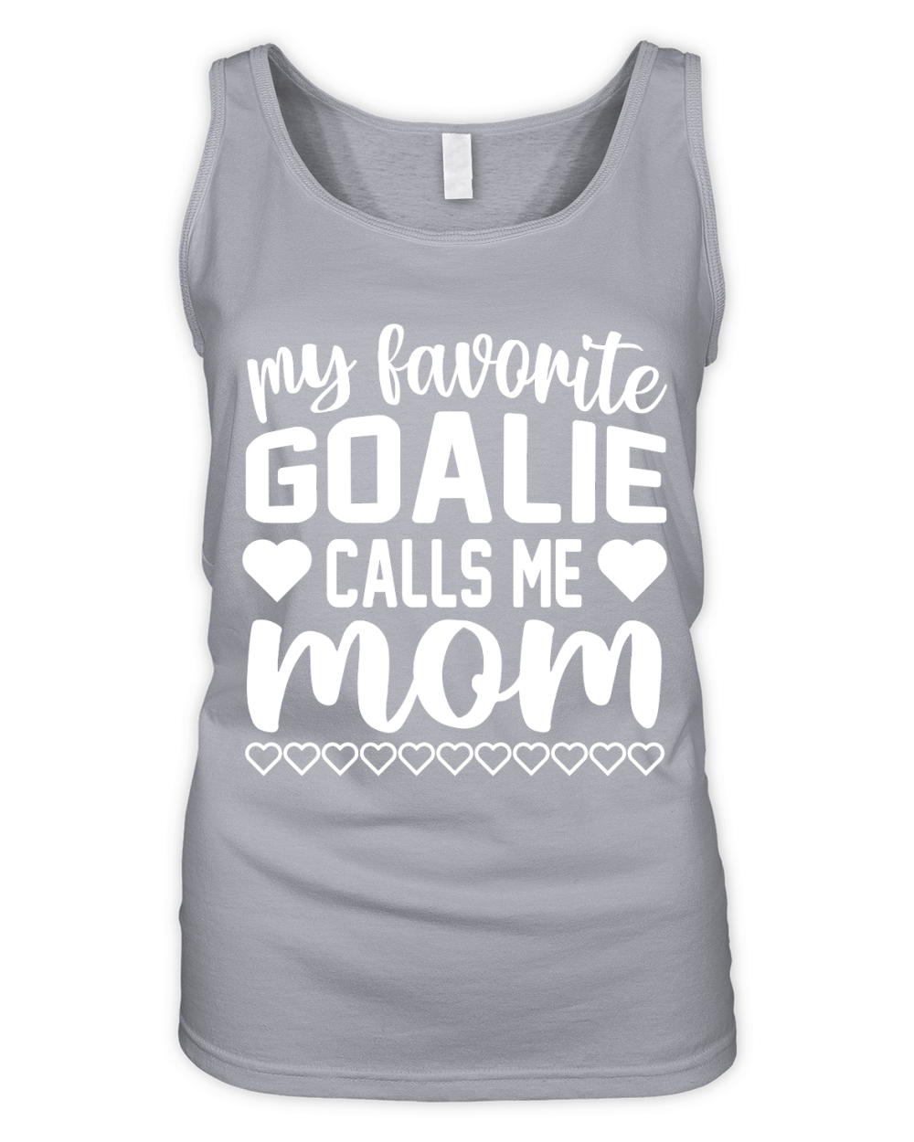 My Favorite Goalie Calls Me Mom Organic Women's Tank Top