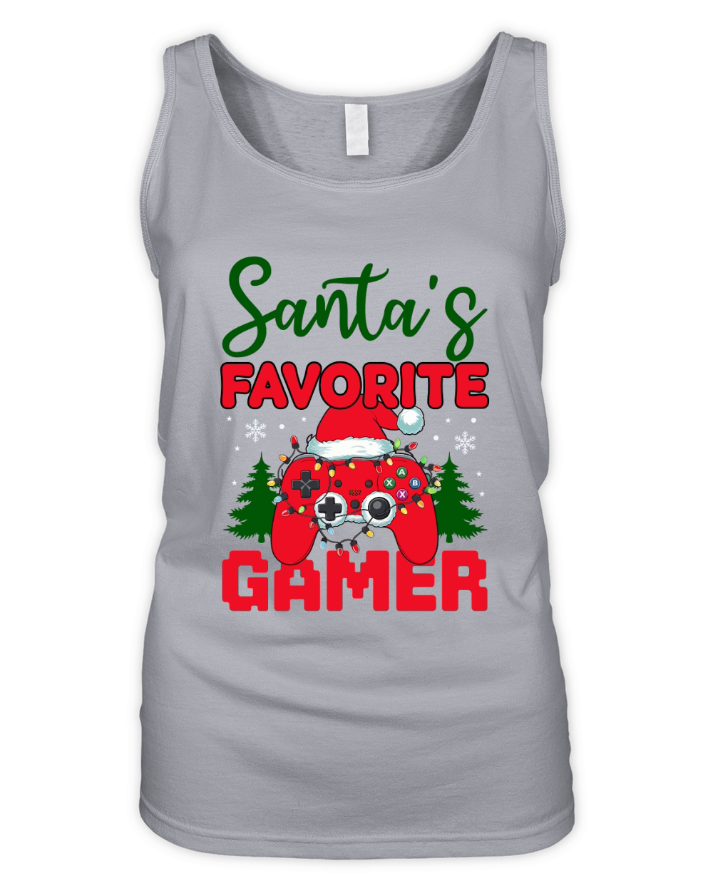 Santas Favorite Gamer 5 Organic Women's Tank Top