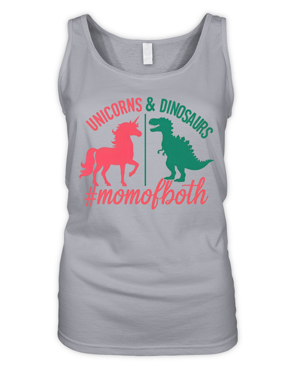 Unicorns And Dinosaurs #momofboth 02 Organic Women's Tank Top