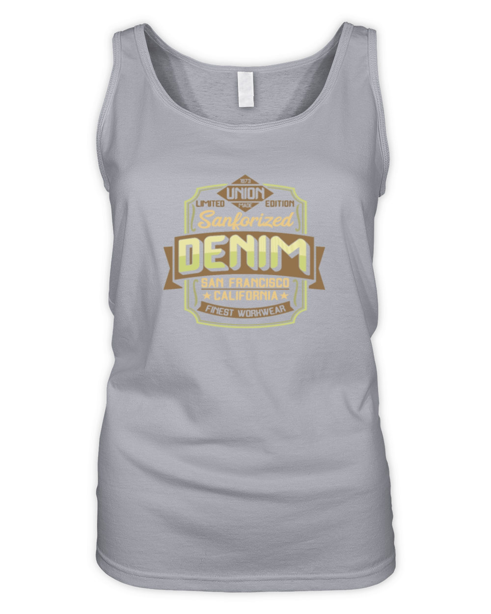 Vintage Denim Logo Organic Women's Tank Top
