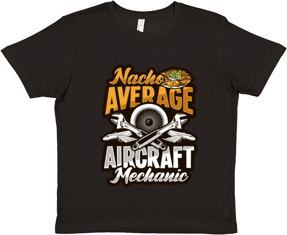 Aircraft Mechanic Dad Design for a Nacho Lover Premium Kids Crewneck T-shirt
