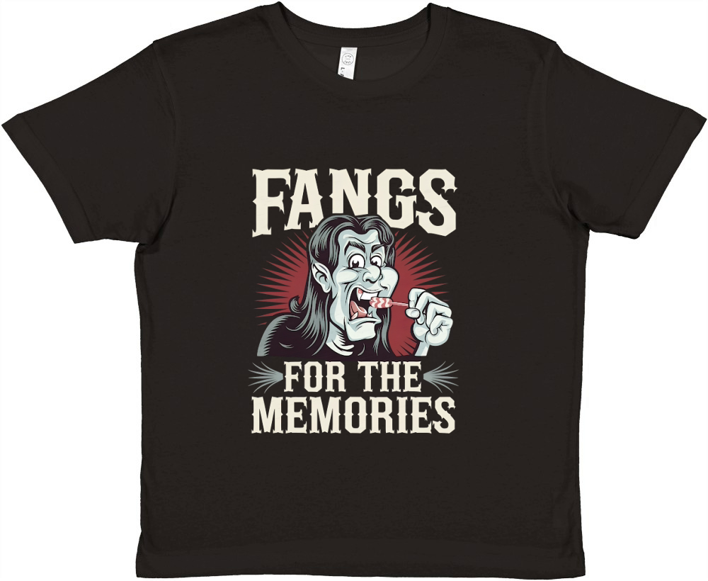 FANGS FOR THE MEMORIES Premium Kids Crewneck T-shirt