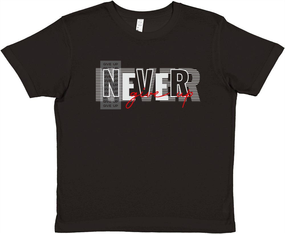 Never Give up 8 Premium Kids Crewneck T-shirt