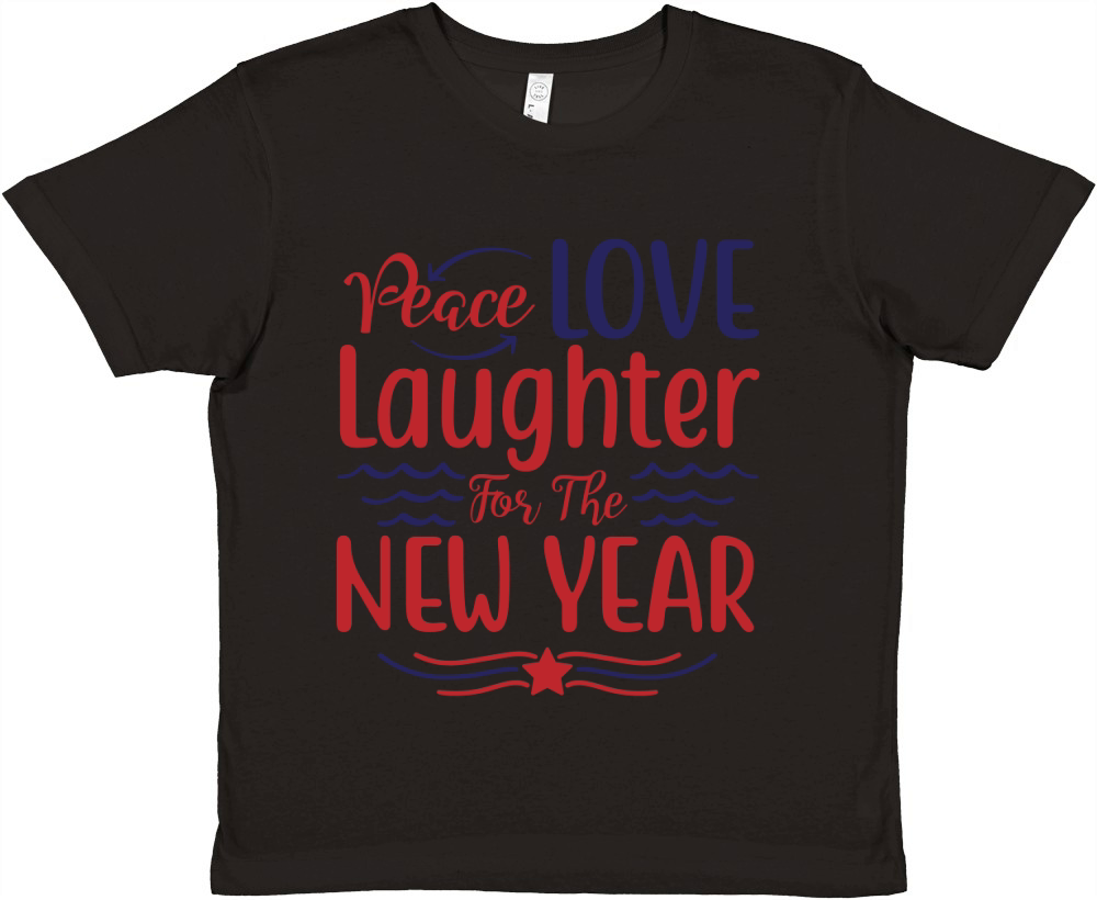 Peace love Laughter for the new year Premium Kids Crewneck T-shirt